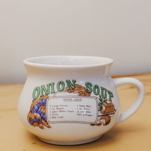 Vintage onion soup large mug